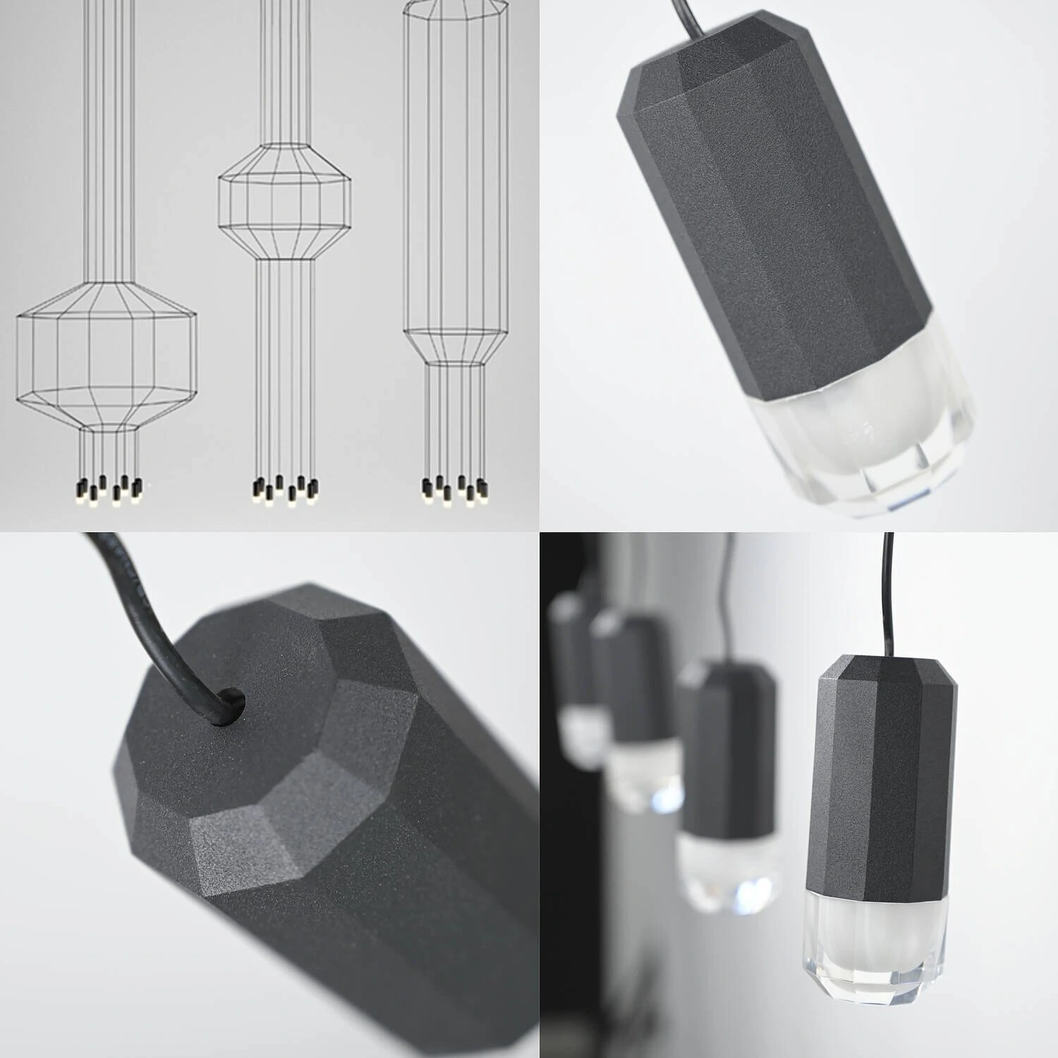 Подвесной светильник Via Wireflow polyhedral 0307 Pendan Light (ImperiumLoft, 84532-22) - Amppa.ru