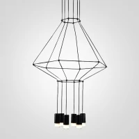 Подвесной светильник Via Wireflow polyhedral 0307 Pendan Light (ImperiumLoft, 84532-22)