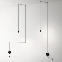 Подвесной светильник VIA Wireflow polyhedral 0347 Free-Form pendant lamp (ImperiumLoft, 84572-22)