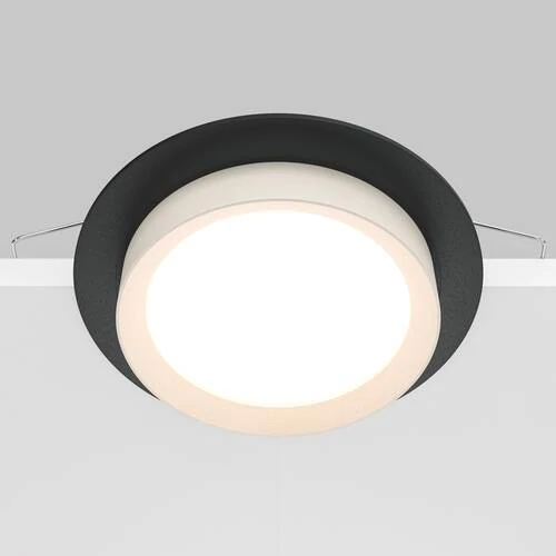 Встраиваемый светильник Downlight Hoop, 1xGX53 Черно-белый (Maytoni Technical, DL086-GX53-RD-BW) - Amppa.ru