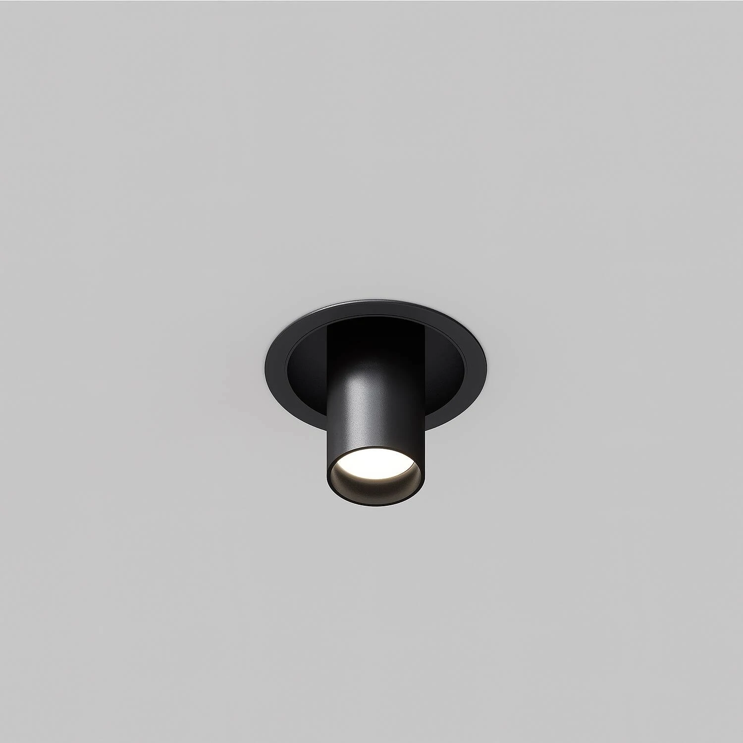 Встраиваемый светильник Ceiling FOCUS S, 1xGU10 Черный (Maytoni Technical, C048CL-01-GU10-B) - Amppa.ru