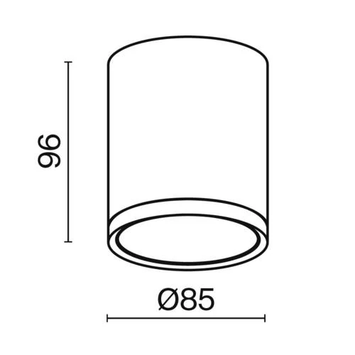 Потолочный светильник Ceiling Hoop, 1xGX53 Черный (Maytoni Technical, C086CM-GX53-MRD-B) - Amppa.ru