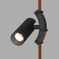 DK5547-BK Поворотный светильник для трека-ремня Belty, серия Spot, со светодиодом, D35*L126.5мм, 48V DC, 7W, RA90, 30°, 3000K, IP20, черный, алюминий