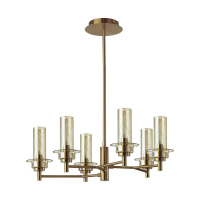 Люстра На Штанге Madonna Classi, 6xE14, Бронзовый (Lumion, 6554/6c)