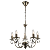 Подвесная люстра LSP-9941, 5xE14, Бронза (Lussole, LSP-9941)