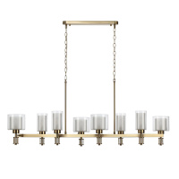 Люстра Saga Classic, 8xE14, Античная Бронза; Латунь (Odeon Light, 5088/8a)