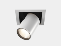 Светильник светодиодный потолочный встраиваемый поворотно-выдвижной, серия SPL, Ч/Б, 25Вт, IP20, Теплый белый (3000К), SPL-SQ1-25-WW, 1700 (00-00003438, DesignLed)